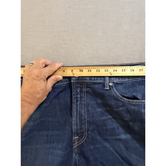 Lucky Brand Straight Jeans Mens 38 Blue Denim Pocketed Zip 38X31. - Picture 7 of 12